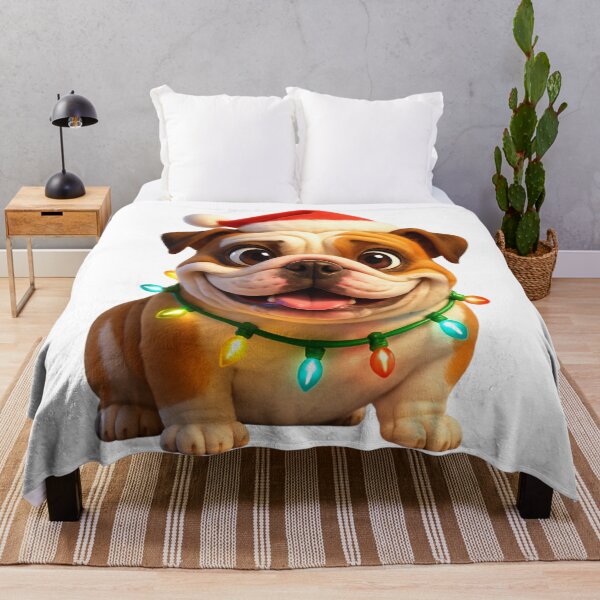 Item preview, Christmas English Bulldog designed and sold by Sillytoe.