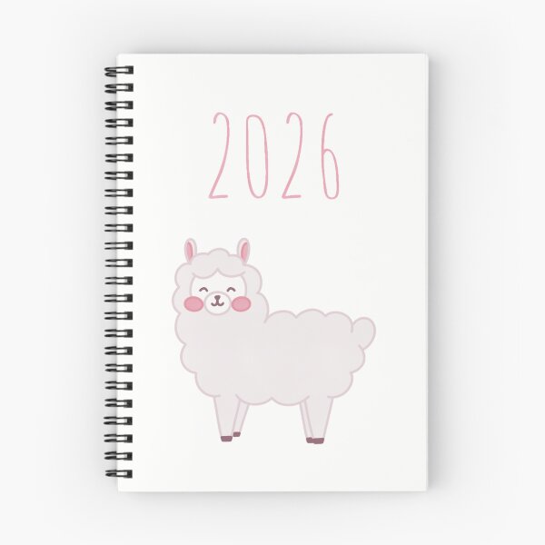 Item preview, cute alpaca 2026 planner designed and sold by winterpumpkin.