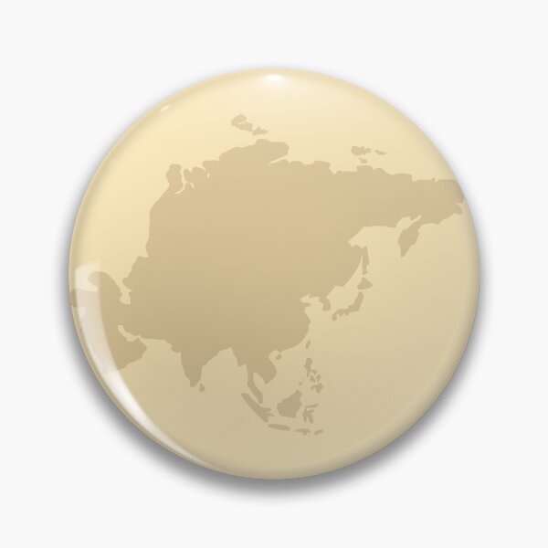 Item preview, Asia Dark Beige Map on Light Beige Background designed and sold by LOUBNEY.