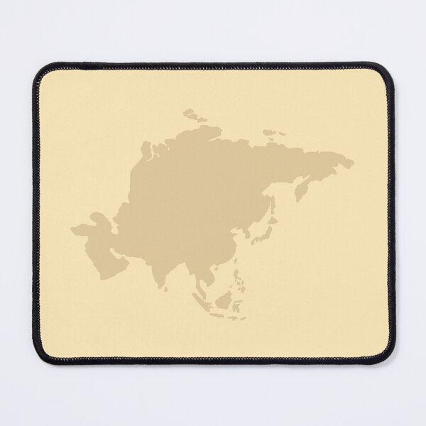 Item preview, Asia Dark Beige Map on Light Beige Background designed and sold by LOUBNEY.