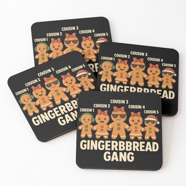 Item preview, Gingerbread Gang – Matching Cousin Christmas Shirts for Family, Kids, and Holiday Parties designed and sold by AddictiveDesign.