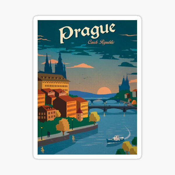 Czech Prague Sticker