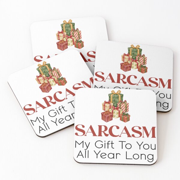 Item preview, Sarcasm My Gift To You All Year Long Funny Christmas Attitude Holiday Quote designed and sold by hiacynto.