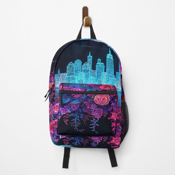 Item preview, Neon Glow Floral Skyline designed and sold by shaang.