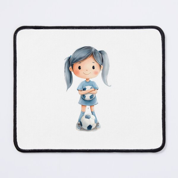 Item preview, football stickers, T-shirt with an image of a girl soccer player with a ball, kids’ football, sports designed and sold by AlinaMalina24.