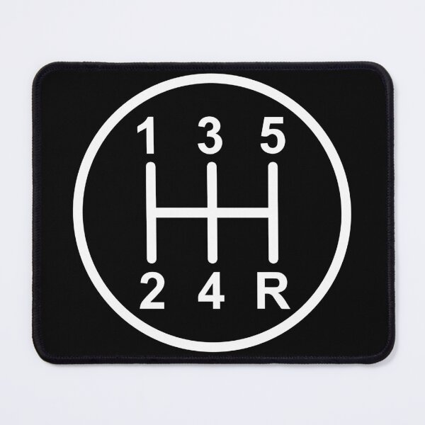 Item preview, Gear shift white circle designed and sold by Fuel & Wheels.