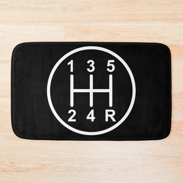 Item preview, Gear shift white circle designed and sold by Fuel & Wheels.