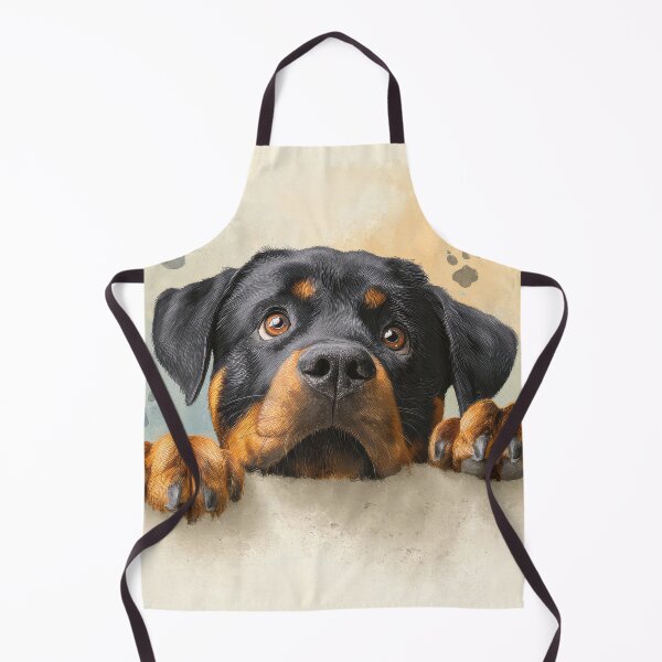 Item preview, Curious Rottweiler Peeking over Wall 02 designed and sold by Elisabeth Lucas.