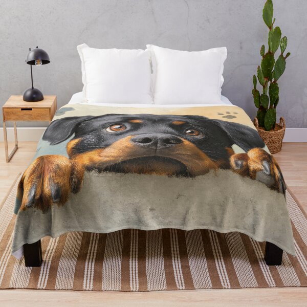 Item preview, Curious Rottweiler Peeking over Wall 02 designed and sold by Elisabeth Lucas.