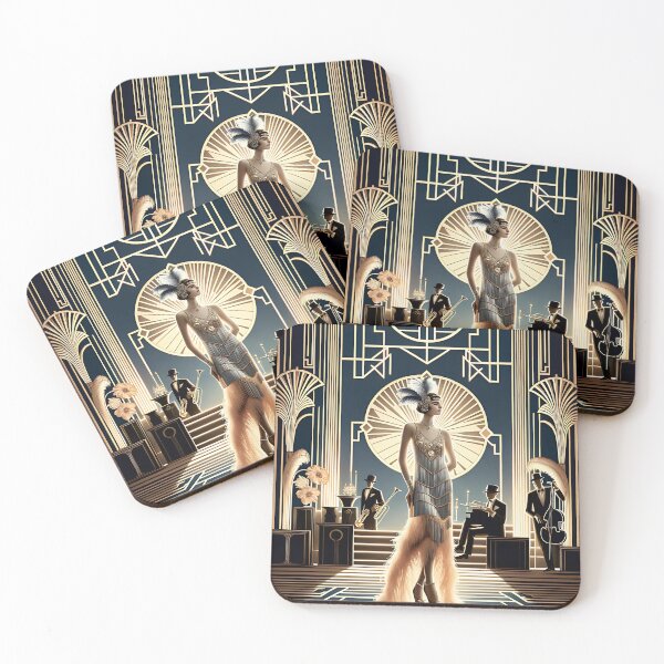 Item preview, 1920s Midnight Masquerade Poster Art designed and sold by Emeris.