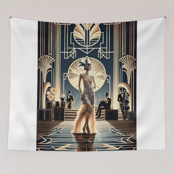 Item preview, 1920s Midnight Masquerade Poster Art designed and sold by Emeris.