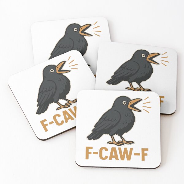 Item preview, Funny Crow – Humorous F-CAW-F Pun designed and sold by Stellar Worshop.