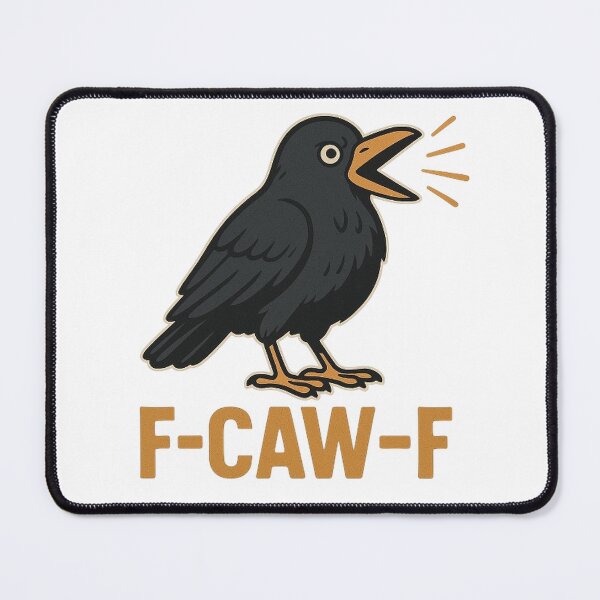 Item preview, Funny Crow – Humorous F-CAW-F Pun designed and sold by Stellar Worshop.