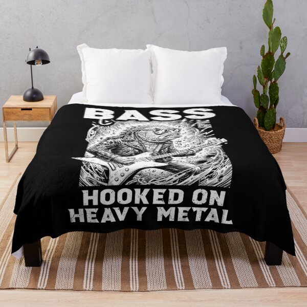 Item preview, Bass Player Bassist Funny Fish Hooked On Heavy Metal Music designed and sold by GrandeDuc.