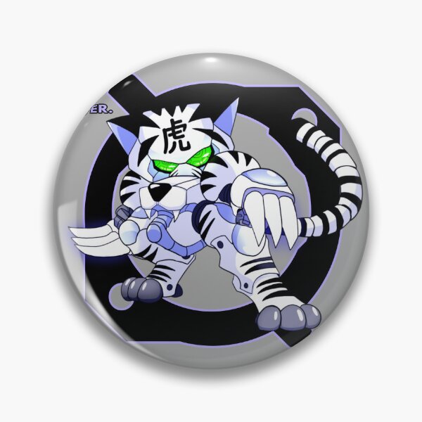 Artikelvorschau, CHIBI Roboter weißer Tiger entworfen und verkauft von TheKIRIN.