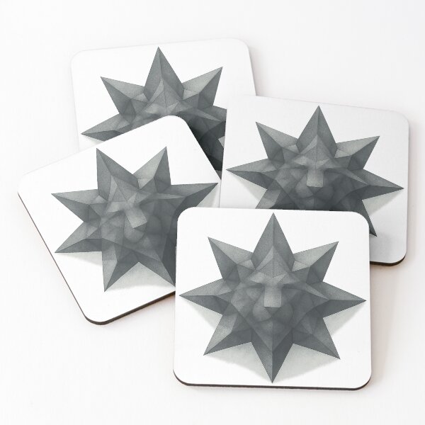 Item preview, “Star borne Guardian — Hidden Lion Geometry” designed and sold by GeoWild Designs.