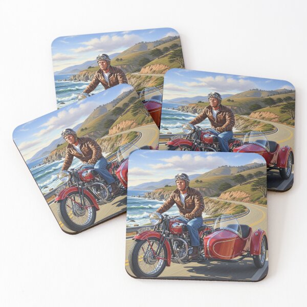 Item preview, Cool Coastal Cruiser - Iconic Sidecar Adventure designed and sold by Art's Diner.