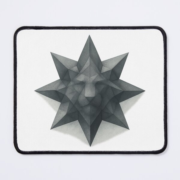 Item preview, “Star borne Guardian — Hidden Lion Geometry” designed and sold by GeoWild Designs.