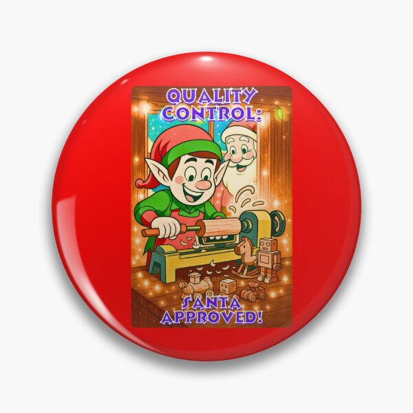 Item preview, QUALITY CONTROL: SANTA APPROVED! designed and sold by Brickroad Dsigns.