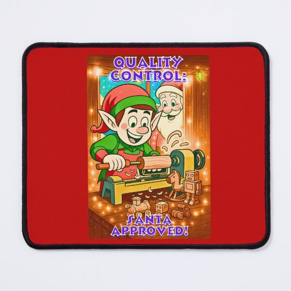 Item preview, QUALITY CONTROL: SANTA APPROVED! designed and sold by Brickroad Dsigns.