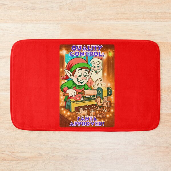 Item preview, QUALITY CONTROL: SANTA APPROVED! designed and sold by Brickroad Dsigns.
