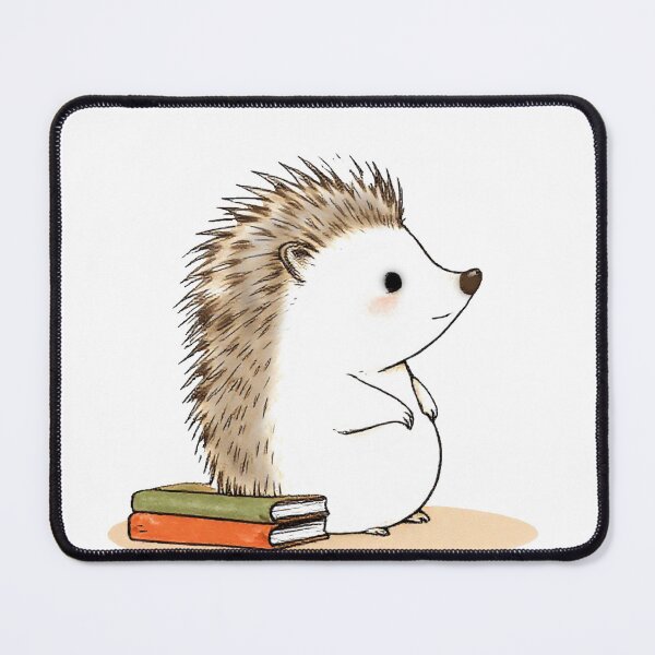 Item preview, Bookworm Hedgehog - Cute Studious Reader with Books designed and sold by JanChryzostom.
