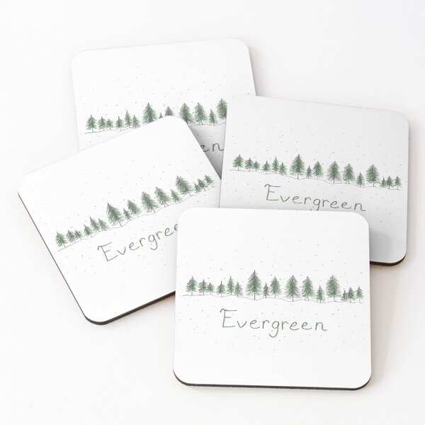 Item preview, Snowy Evergreen Trees designed and sold by kawaiisunnypocket.