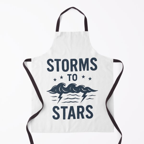 Item preview, From Storms to Stars – Motivational Lightning and Ocean Design. designed and sold by The-T-In-Retro.