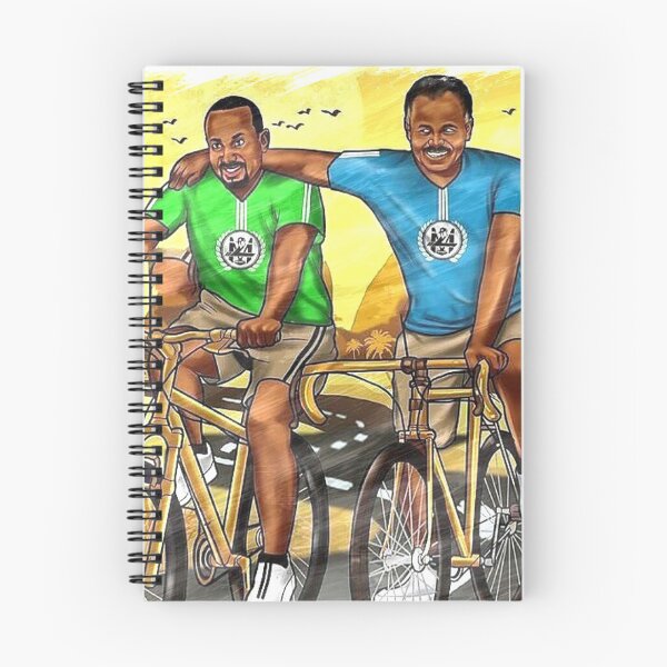 Item preview,  Isaias Afwerki with Abiy Ahmed Ethiopia and Eritrea PM Cartoon Ethiopian art  designed and sold by NabilJamal.