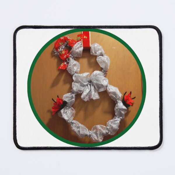 Item preview, Picture of a snowman wreath craft project. designed and sold by Dressmess.