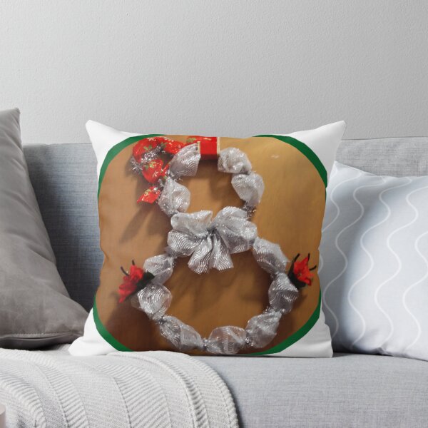 Item preview, Picture of a snowman wreath craft project.  designed and sold by Dressmess.