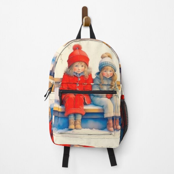 Item preview, Christmas Vintage Design In Scandinavian Style With Two Children designed and sold by LanaGustavsson.