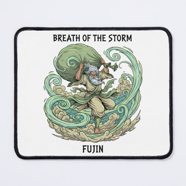 Item preview, Fujin Breath of the Storm Japanese God of Wind Bag designed and sold by NeonPantheon.