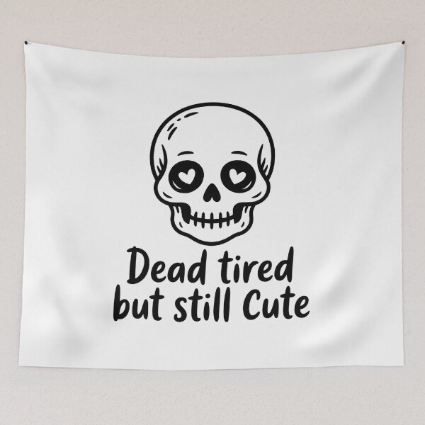 Item preview, Dead Tired But Still Cute (Heart Eyes Version) designed and sold by CalmDownZone ⭐️⭐️⭐️⭐️⭐️.