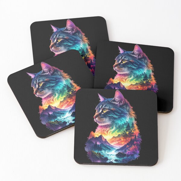 Item preview, Mystical Cat Silhouette T-shirt,Tee designed and sold by Alicjareign.