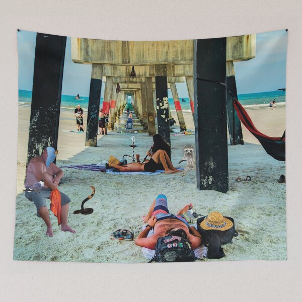 Item preview, Beneath The Jacksonville Beach Pier designed and sold by Kay Brewer.