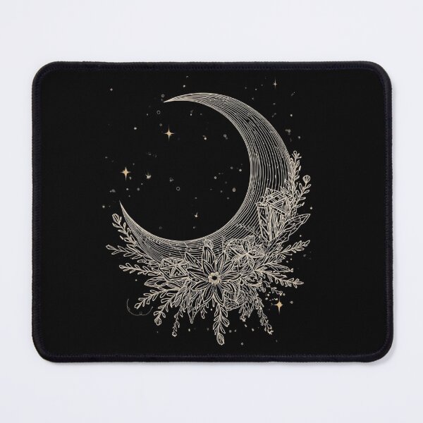 Item preview, Elegant Lunar Christmas Glow Tee | White Line Art Moon & Holiday Decor | Dark Academia Winter Apparel designed and sold by Design_Your_Day.