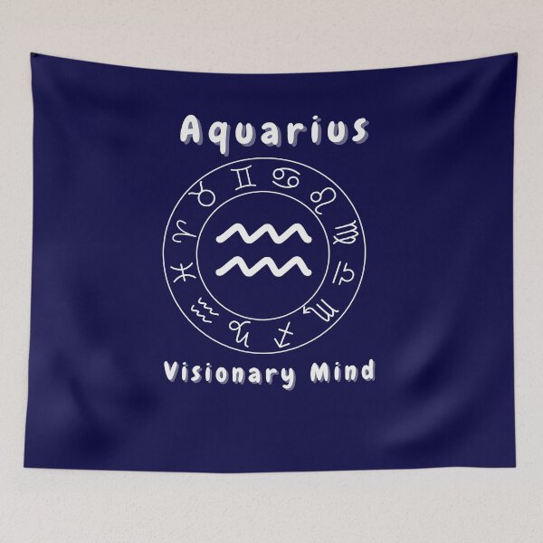 Item preview, Aquarius Zodiac Sign – Visionary Mind designed and sold by byPretroch.