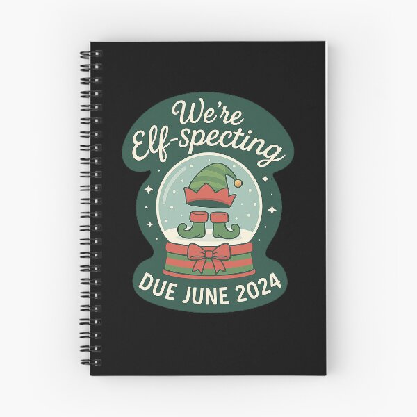 Item preview, We’re Elf-specting – Funny Christmas Pregnancy Announcement Shirt for Expecting Parents Due June 2024 designed and sold by AddictiveDesign.