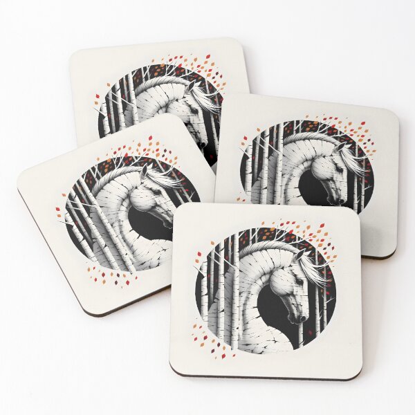 Item preview, Birchbark Horse, Ai Generated Art  designed and sold by ACC .