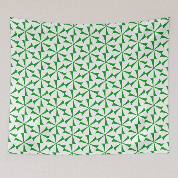 Item preview, Green and White Christmas Geo Seamless Repeat designed and sold by Sharon Schwalbe.