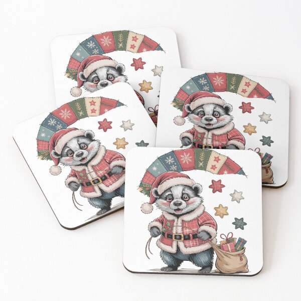 Item preview, Christmas Badger designed and sold by JessArty ⭐⭐⭐⭐⭐.