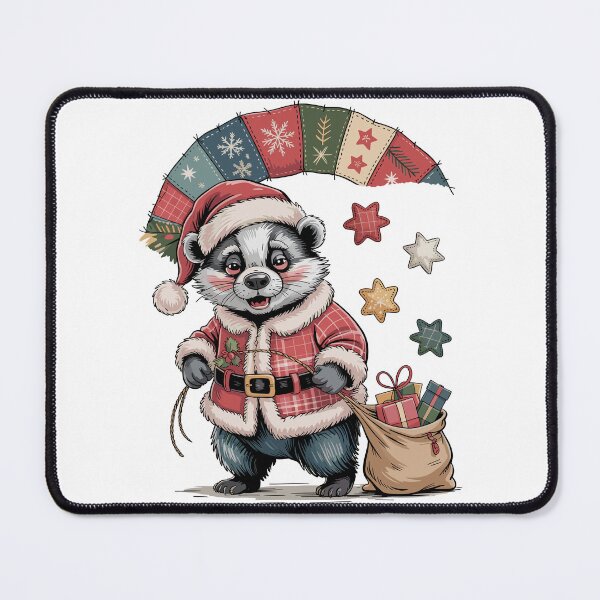 Item preview, Christmas Badger designed and sold by JessArty ⭐⭐⭐⭐⭐.