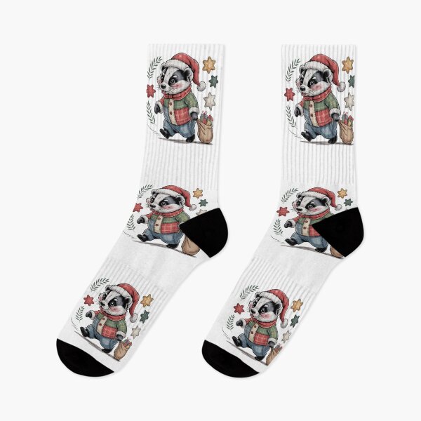 Item preview, Christmas Badger designed and sold by JessArty ⭐⭐⭐⭐⭐.