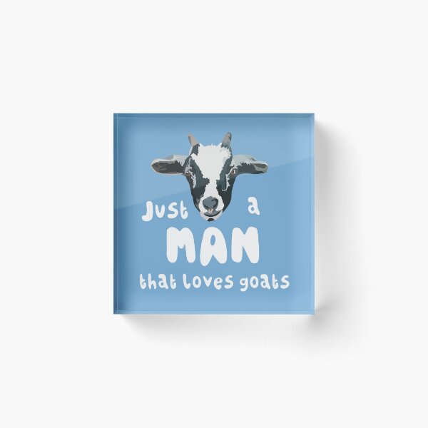 Item preview, G is for Goat, Just a Man That Loves Goats | Cute Farm Animal Lover Design designed and sold by PrettylittlepastelUk.