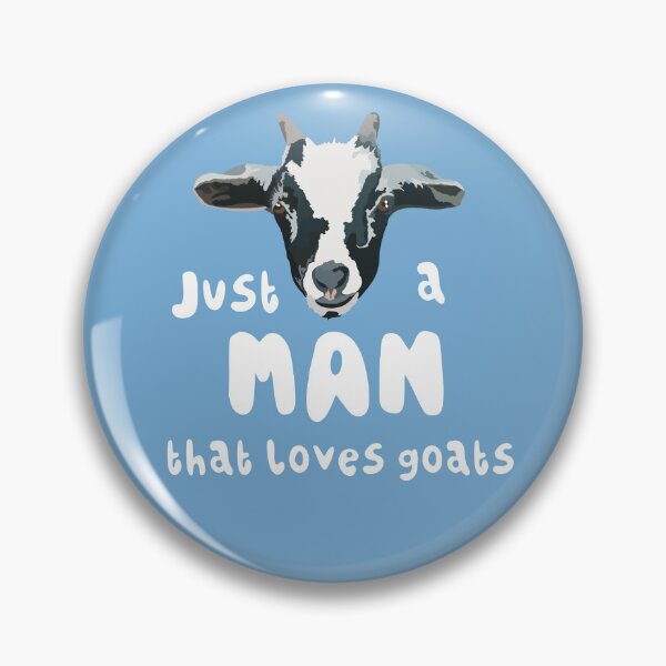 Item preview, G is for Goat, Just a Man That Loves Goats | Cute Farm Animal Lover Design designed and sold by PrettylittlepastelUk.