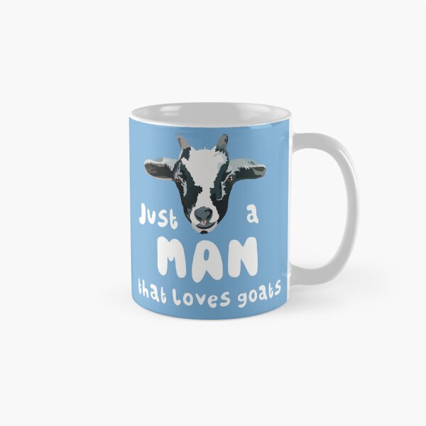 Item preview, G is for Goat, Just a Man That Loves Goats | Cute Farm Animal Lover Design designed and sold by PrettylittlepastelUk.