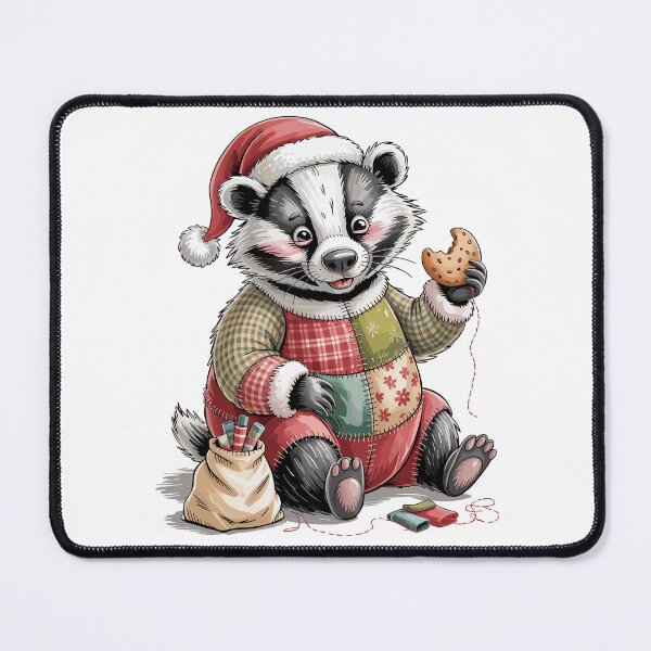 Item preview, Christmas Badger designed and sold by JessArty ⭐⭐⭐⭐⭐.