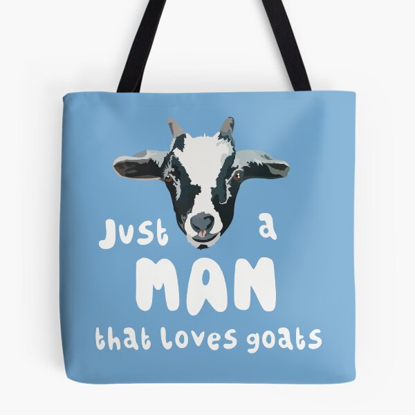 Item preview, G is for Goat, Just a Man That Loves Goats | Cute Farm Animal Lover Design designed and sold by PrettylittlepastelUk.