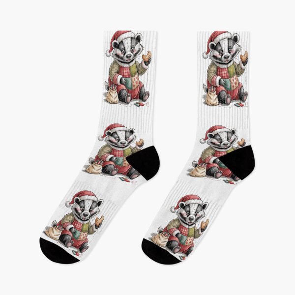 Item preview, Christmas Badger designed and sold by JessArty ⭐⭐⭐⭐⭐.